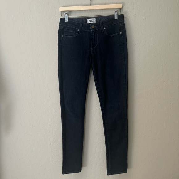 PAIGE Skyline Skinny Jeans Twilight Dark Denim Size 27 - Picture 5 of 16
